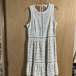 Michael Kors White Sleeveless Sundress